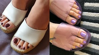 Beautiful fascinating incredible captivating collection of toenail pedicures 2024toesfashion 💖 [upl. by Nayhr857]