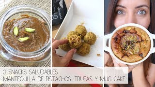 3 MERIENDAS SNACKS SALUDABLES y CÓMO HAGO MIS HARINAS RECETASLILY [upl. by Adohr]