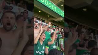 EXPLOSÃO DA TORCIDA COM O GOL DO BRENO LOPES CONTRA O FLUMINENSE brasileirão palmeiras [upl. by Eissalc]