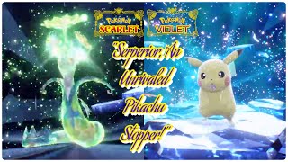 Serperior SOLO 7 Star Mightiest Mark Pikachu Raid  Pokémon Scarlet amp Violet [upl. by Earla]