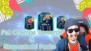 FUT CHAMPS REWARDS AND GUARANTEED PACKS OPENING [upl. by Staford433]