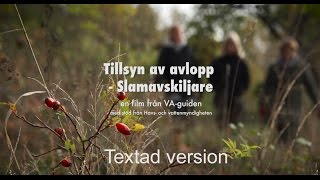 Tillsyn av avlopp slamavskiljare [upl. by Roberto]