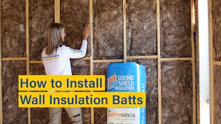 How to Install Wall Insulation Batts  Easy DIY Instructions [upl. by Akitahs]