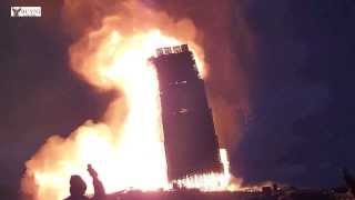 The Biggest Bonfire In The World  World Record  Aalesund In Norway [upl. by Ynattyrb]