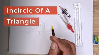 Construction of incircle of a triangle  WBBSE maths chapter 112  By Saqlain Bhaiya [upl. by Grassi]