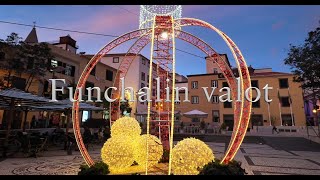 Funchalin valot Funchal lights december 2023 [upl. by Linnell289]