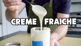 How to Make Creme Fraiche  From Scratch [upl. by Aneetsyrk]