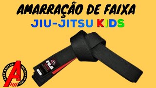 COMO AMARRAR FAIXA  JIU JITSU KIDS  ACADEMIA SPORTWAY [upl. by Maryann]