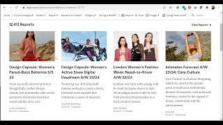 WGSN Fashion Reports [upl. by Imik]