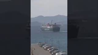 MS Artemis leaving Naxos naxos ferries greekislands travel [upl. by Analaj124]