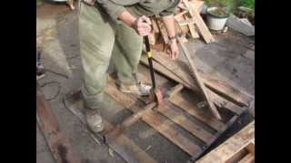 My DIY pallet breaker in action  some tips to make your own [upl. by Munn]