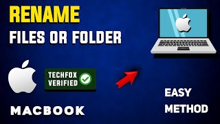 How to Rename Files or Folders on MacBook  Full Guide [upl. by Foulk135]