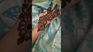 shaded mehndi design on my littel dholna 😊 [upl. by Plunkett421]