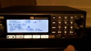 Uniden BCD536HP Frequency Search Menu [upl. by Grous285]