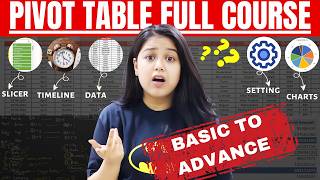 Pivot Table Full Course Tutorial  Basic to Advance  Hindi [upl. by Alesandrini]