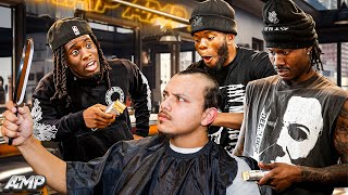 Master Barber Overhauls a Haircut amp Shapes a Beard [upl. by Htnamas503]