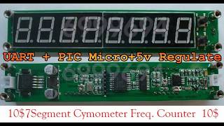 Blue RF Signal Frequency Counter r 01  60MHz and 20MHz  2400MHZ Base on PIC and MB501 Prescaler [upl. by Mackey]