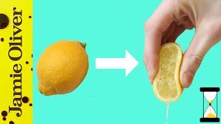 How To Zest amp Juice A Lemon  Jamie’s 1 Minute Tips [upl. by Daza]