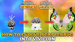 How To Evolve Scatterbug Into Spewpa And Vivillon In Pokemom Scarlet and Violet [upl. by Asenad]