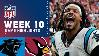 Panthers vs Cardinals Week 10 Highlights  NFL 2021 [upl. by Alaikim938]