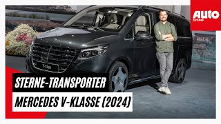 Mercedes VKlasse 2024 SKlasseFeeling im VanSegment  AUTO ZEITUNG [upl. by Botti835]