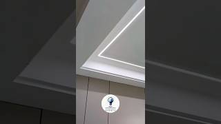 Installation of Aluminium Profile Light  Modern Ceiling Lighting Installation youtubeshorts [upl. by Anatnas]