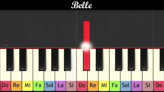 Apprendre la chanson quotBellequot de NotreDame de Paris au piano très facile Pour enfant ou débutant [upl. by Katya350]