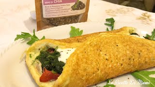 OMELETTE PROTEICA DI ALBUMI E SEMI DI CHIA  Ricetta Facile Light e Post Workout [upl. by Pahl]