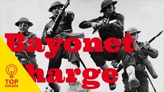 Grade 9 Analysis of Bayonet Charge by Ted Hughes Mr Salles [upl. by Akihsay]