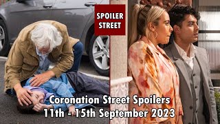 Coronation Street Spoilers  Dev Catches Aadi And Courtney Eliza Hit By A Car [upl. by Ameerak903]