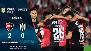 CopaDeLaLiga 2023  Fecha 1  resumen de Newells  Central Córdoba [upl. by Berlin]