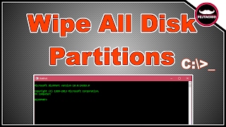 How to Delete All Partitions in Windows 10 With CMD  2017 [upl. by Eillat]