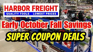 Harbor Freight Early October Fall Super Coupon Tool Deals [upl. by Dwayne]