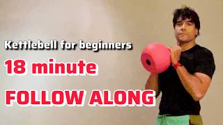 Full body kettlebell workout for beginners  easy  18 minute follow along 8 out of 13 [upl. by Jacenta]