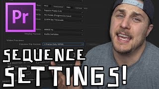 Adobe Premiere Tutorial  Sequence Settings [upl. by Aliehc321]