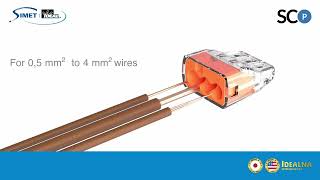 SIMET Push In wire connectors SCP [upl. by Aruasor461]