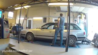 Audi C4 Quattro OM606 Turbo  Compressor Dyno 280hp [upl. by Ylrevaw]