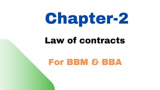 Law Of Contracts  BBM BBA Business Law  Legal Environment Of Business In Nepal  TU [upl. by Arbmik]