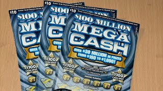 100M Mega Cash California Lottery Scratch Session [upl. by Arriat]