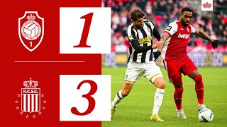 HIGHLIGHTS I R ANTWERP FC 13 R CHARLEROI SC I JPL MD17 I 2024  2025 [upl. by Urson868]