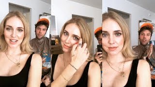 Chiara Ferragni amp Fedez  Instagram Live Stream  15 March 2018 [upl. by Anahsal935]