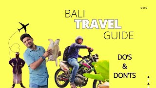 Bali travel guide  Dos and Donts in Bali [upl. by Sato]