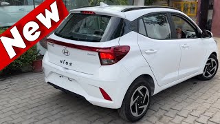 NEW HYUNDAI GRAND i10 WHITE DETAILED REVIEW  NEW HYUNDAI i10 [upl. by Tybalt937]