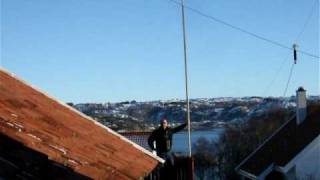 Me and my Hamradio Marconi T antenna for 500kHz [upl. by Armando]