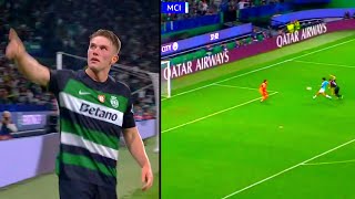 🔥 Viktor Gyökeres CRAZY GOAL vs Man City  Sporting CP vs Man City [upl. by Yumuk]