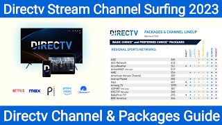 DIRECTV Guide  DIRECTV Channel Surfing 2023  DIRECTV Stream Channel Guide amp Lineup [upl. by Diane]