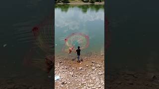 Amazing fishing village daily life fshing tool girl fishing catching fish bass fishing videos [upl. by Lunt806]