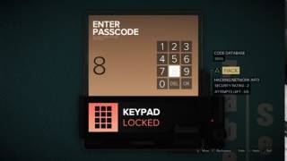 Deus Ex Mankind Divided Ruzicka Security Room Keypad  Ruzicka Station [upl. by Jeno]