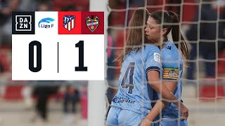 Atlético de Madrid vs Levante UD 01  Resumen y goles  Highlights Liga F [upl. by Aksehcnarf]