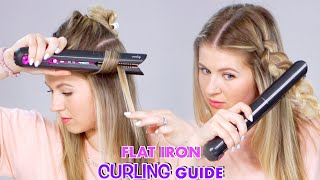 How To Curl Hair With a Flat Iron [upl. by Gnauq]